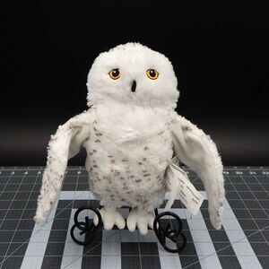 Ikea Skogsduva Snow Owl Plush Hand Puppet Snowy Animal Toy 9 Inch Tall